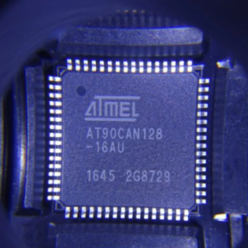 AT90CAN128-16AU single-chip microcomputer (MCU/MPU/SOC) is packaged with the brand-new original TQFP-64 IC chip