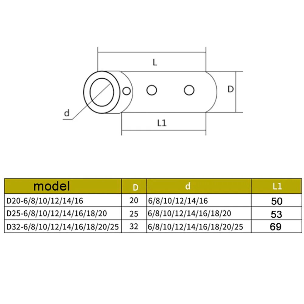 D20 D25 D32 CNC Lathe Tool Guide Reducing Sleeve For U Drill 4 5 6 8 10 12 14 16 18 20 Guide Bushing Taper Shank Cutter Holder