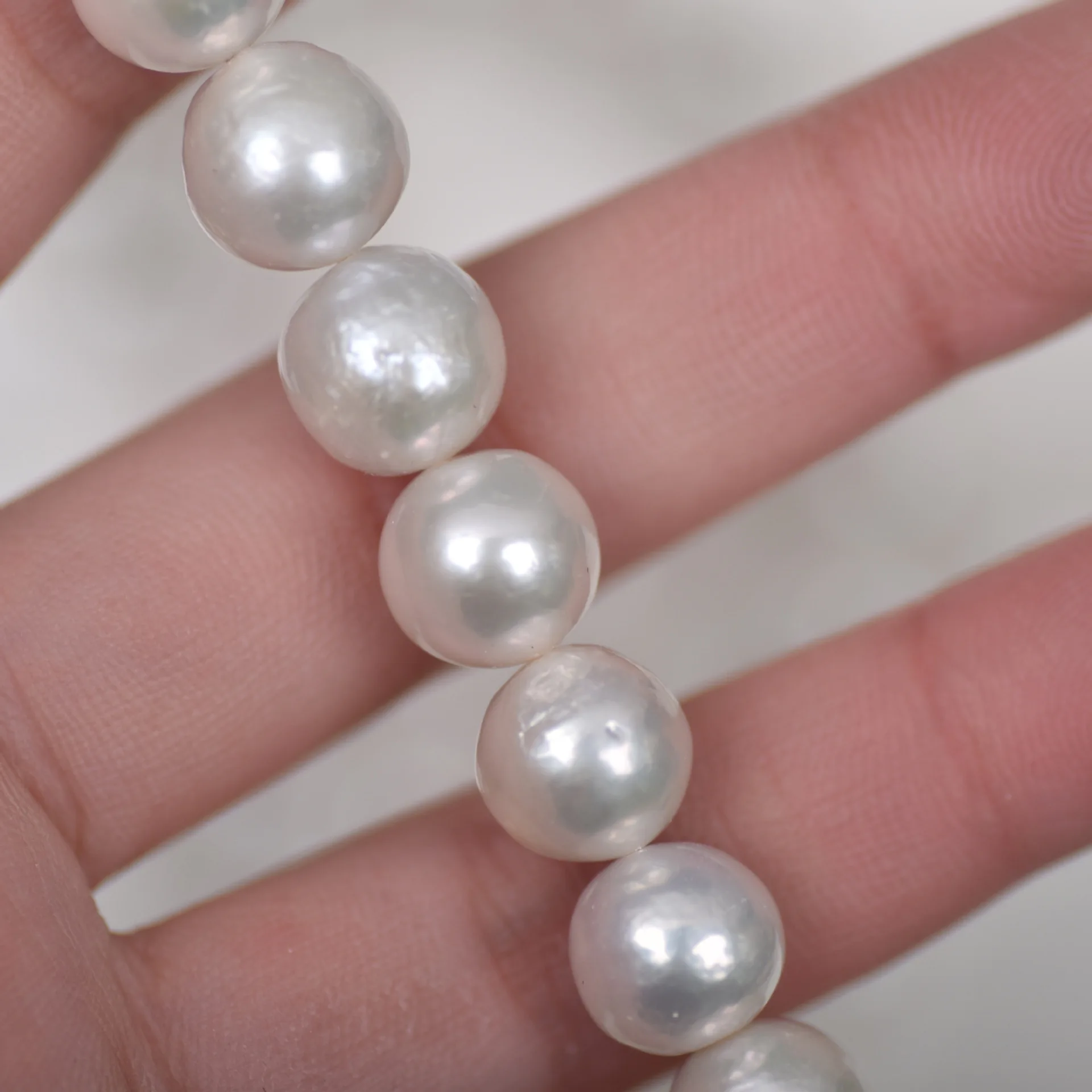 

10-11mm Edison Round Beads Natural freshwater pearl strand DIY accessories