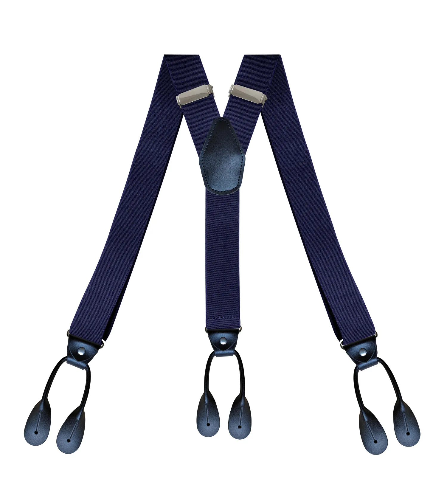 Knöpfe Hosenträger Herren Hosenträger Unisex Schwarz Leder Hosenträger Neu Y-Back Ligas Tirantes 3,5*120 cm 7 Farben Neu – Detail 9