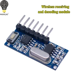 315mhz 433mhz Wireless Coding Transmitter Decoding Receiver Module 4 CH Output for 433Mhz Remote Controller DIY