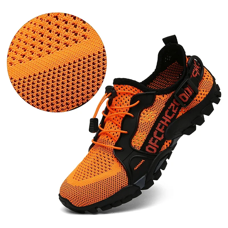 Men Outdoor Sports Hiking Shoes Women Beach Wading Shoes Stream Breathable Light Training Sneakers Dual-purpose Trekking Shoes