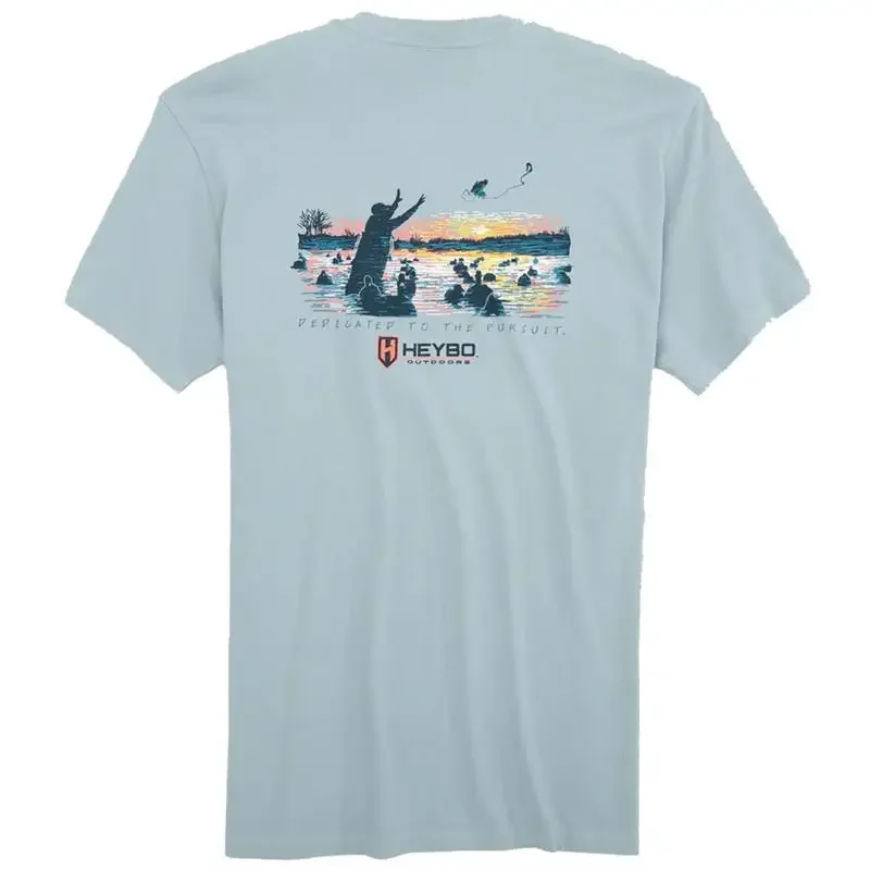 Heybo Outdoors Duck Decoy Sunset Dedicated To The Pursuit Comfortable T shirt