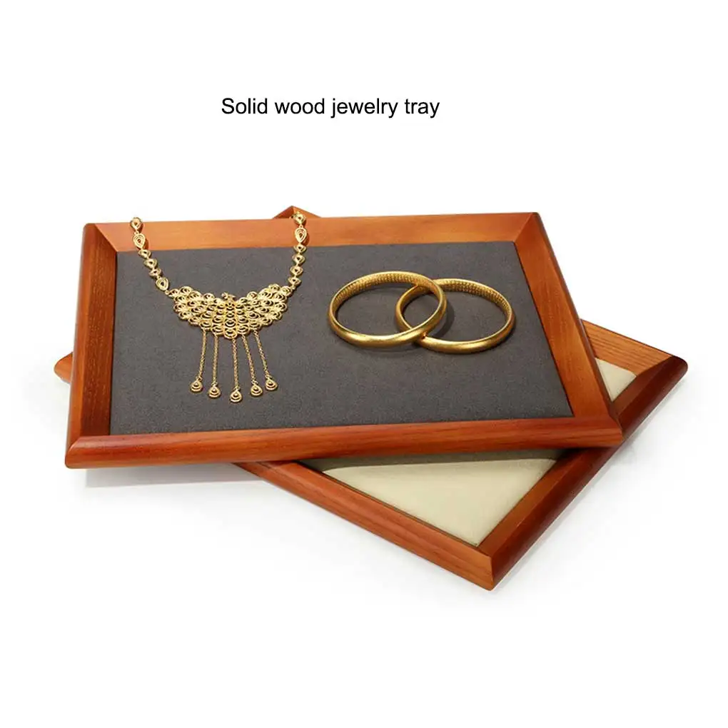 

Jewelry Tray Wooden Props Showcase Gathering Pullet Display Ornaments