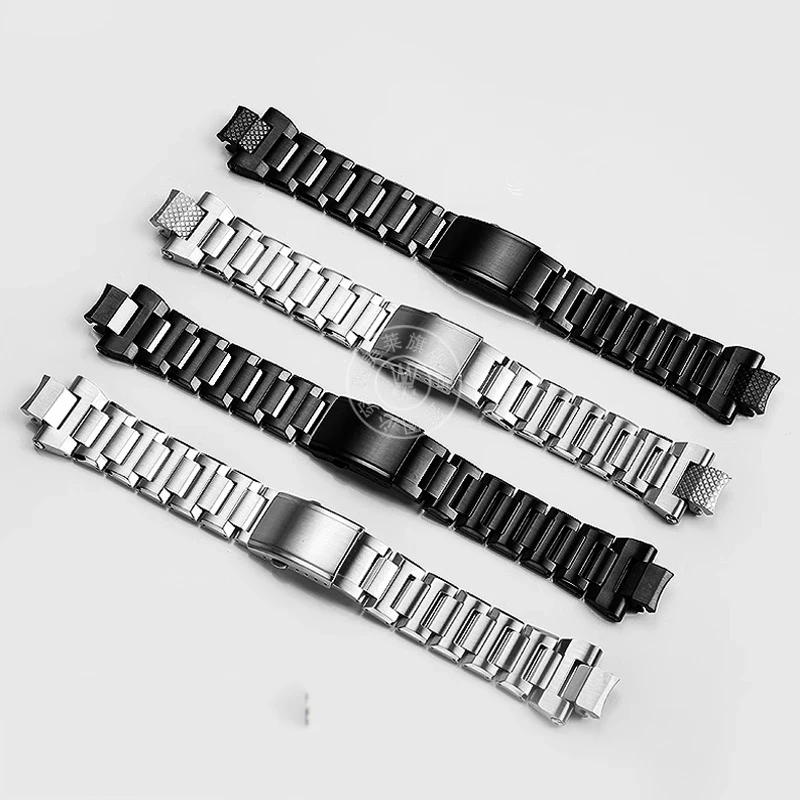 Stainles Steel Watchband For Casio G-SHOCK MTG-B3000 Steel Strip Black Silver Quick Release Men's Watch Chain