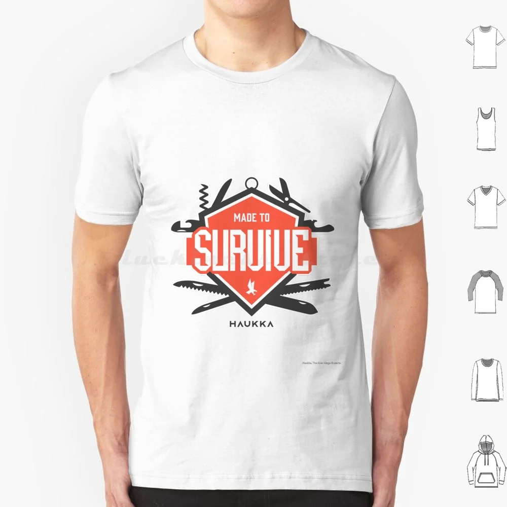 Made To Survive T Shirt 6xl Cotton Cool Tee Survive Survival Knife Tool Swiss Knife Pocket Knife Woods