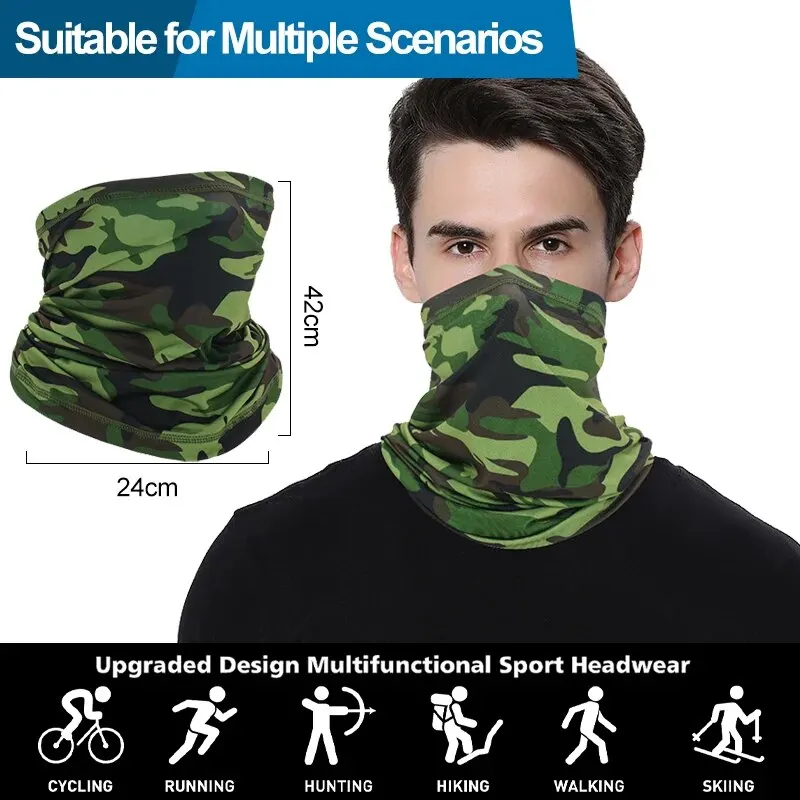 Ourdoor ciclismo equitação cachecol motocicleta das mulheres dos homens pescoço capa esportes pesca magia bandana headwear turbante máscara