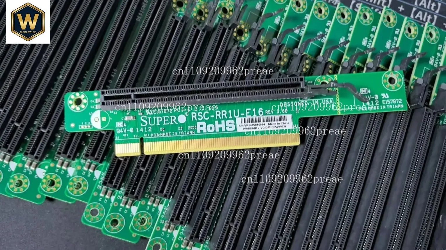 SX used For Supermicro 1U Server PCI-E X16 4.0 Horizontal Riser Card RSC-RR1U-E16