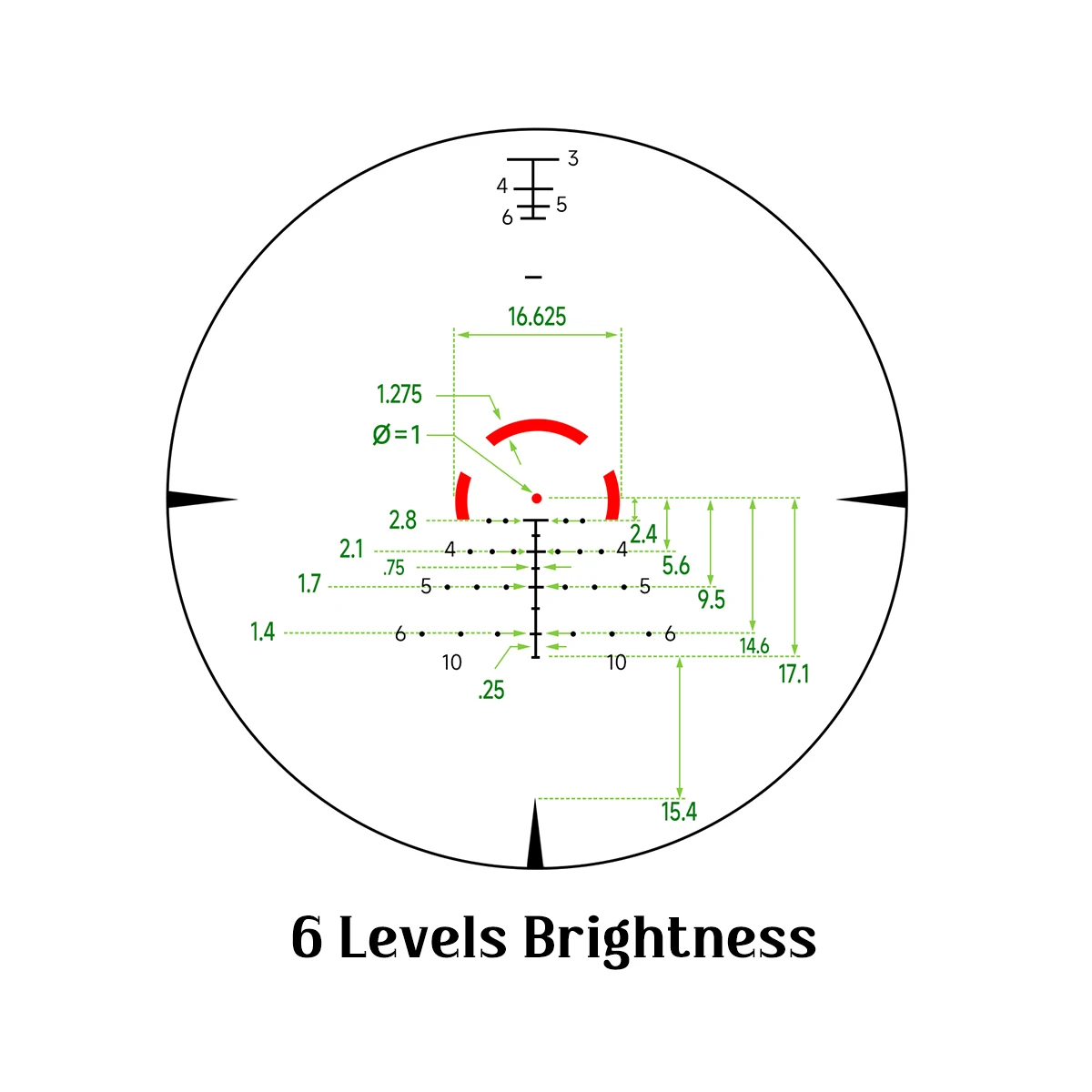 Tactical 1-6x24 RifleScope Illuminated AR-BDC3 MOA Reticle Optic Sight SFP Second Focal Planf LPVO Scope Collimator for Hunting