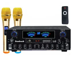 AV-888BT 1000W 5.1 Channel Bluetooth Home Digital Surround KTV Karaoke OK Audio Amplifier With LED Display Remote Control