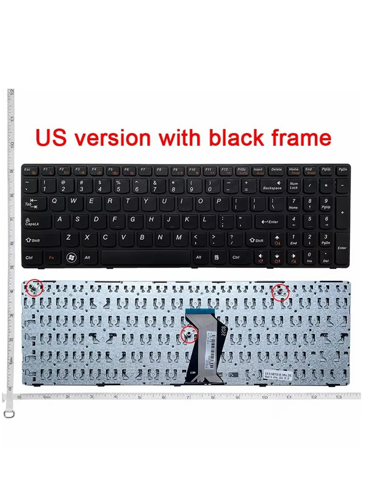 US czarna nowa angielska klawiatura do laptopa Lenovo G570 Z560 Z560A Z560G Z565 G575 G770 G575GX G780 — zdjęcie 2