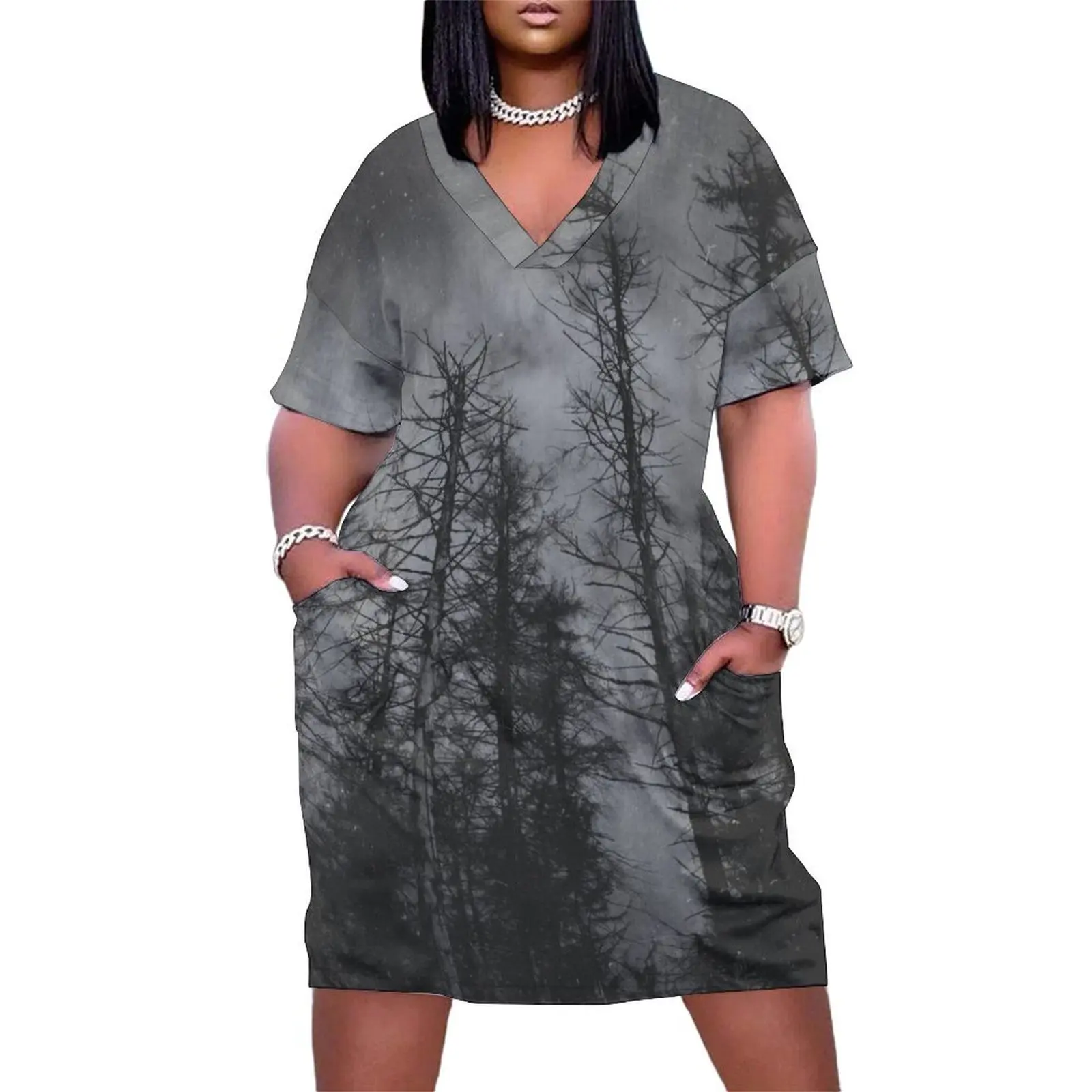 

Transmission Loose Pocket Dress Dresses for wedding party Long dresses