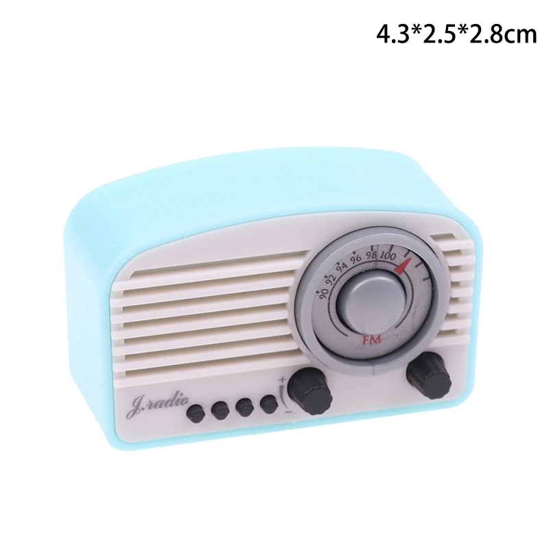 1PC Dollhouse Miniatur Radio Modell Recorder Player Spielzeug Puppe Möbel Dekor Puppe Haus Retro Radio Recorder Player