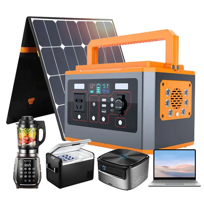 

Outdoor Home Emergency Solar Generator Charge Power Supply 500w 1000w Portable Power Station
