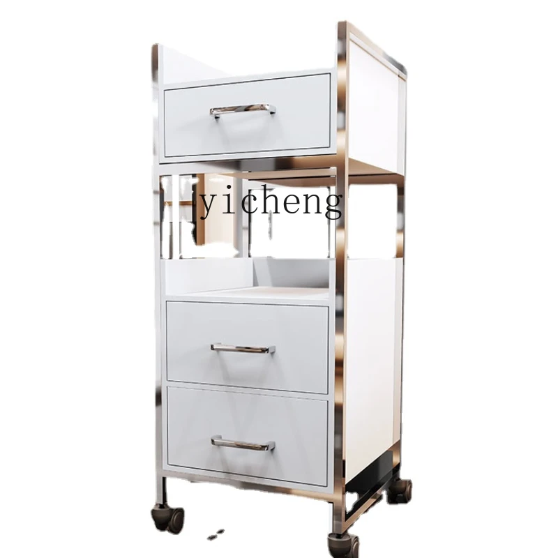 

Zk Hair Salon Tool Cabinet Hair Salon Special Multi-Functional Storage Trolley with Drawer