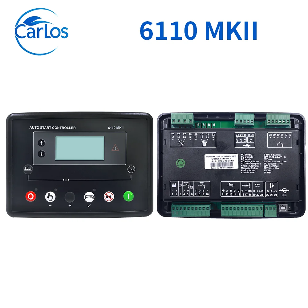 أعماق البحار DSE6110 MKII السيارات وقف مولد وحدة تحكم لوحة وحدة التحكم قطع غيار المولدات الديزل DSE 6110 DSE6120