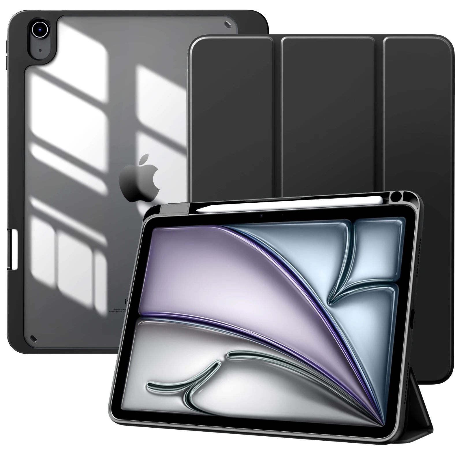 

Тонкий чехол для iPad Air 11 дюймов (M3/M2-2025/2024) с держателем для Apple Pencil, чехол для iPad Air 5-го/4-го поколения (2022/2020) 10,9 дюйма