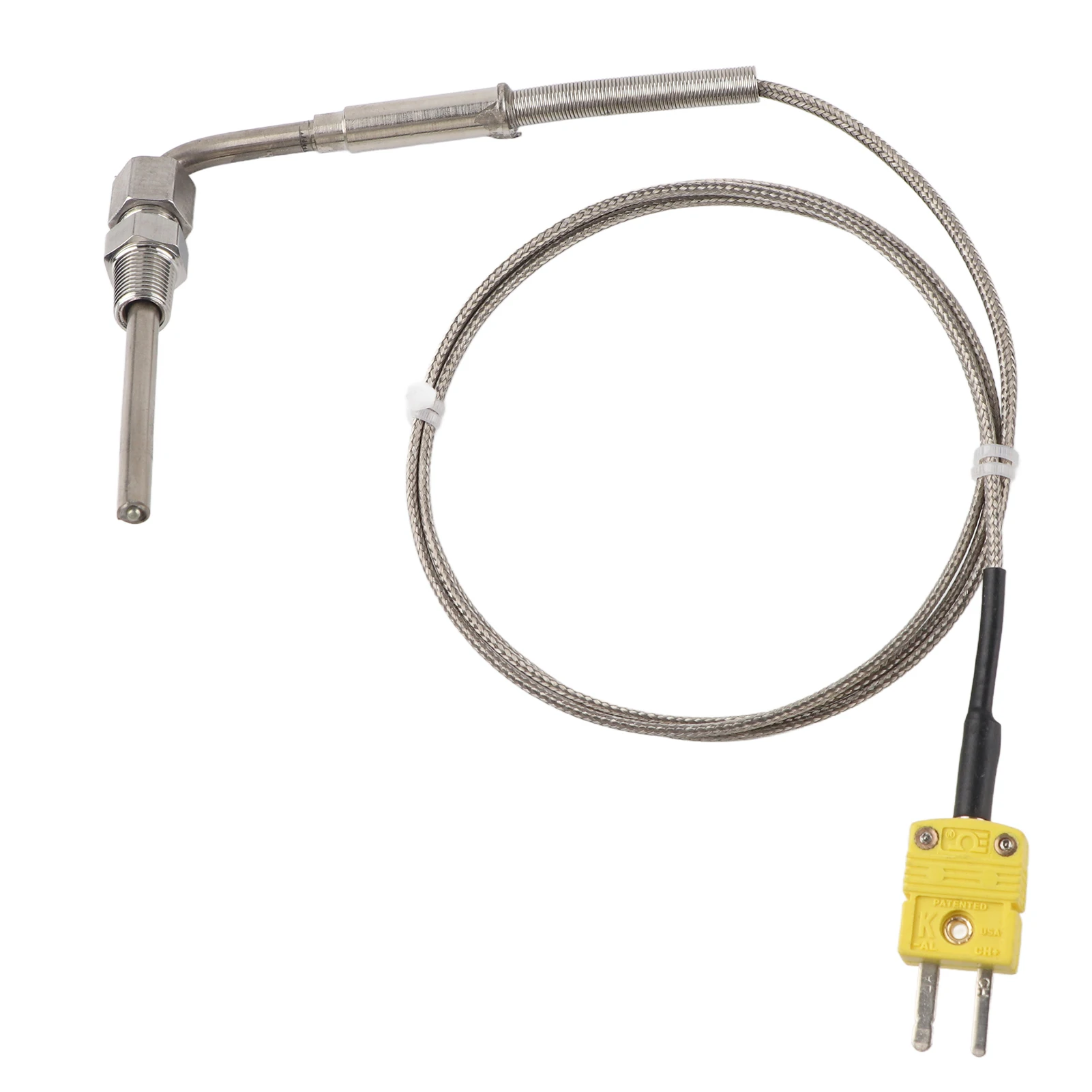 EGT Thermocouple K Type for Exhaust Gas Temp Probe with Exposed Tip and Connector K Type Thermocouple EGT K Type Thermocouple