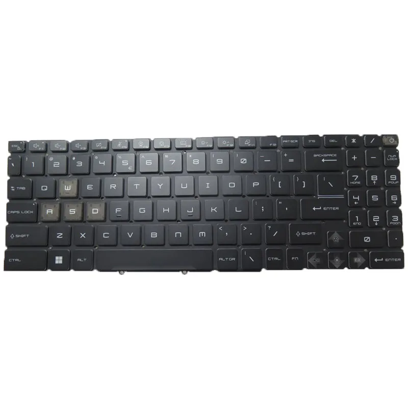 Per-Key RGB Backlit US UK FR GR SP RU IT Keyboard For MSI Pulse 16 17 AI C1V C1VGKG C1VFKG English US German French Black New