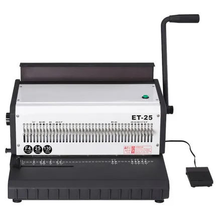ET-25 Manual Power Book Stitching Machine Spiral Binding Equipment for Home Use
