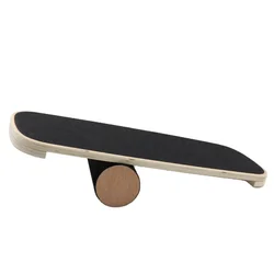 Hot Wholesale Custom Stability Trainer Fitness Yoga Wobble Wooden Roller Balance Board