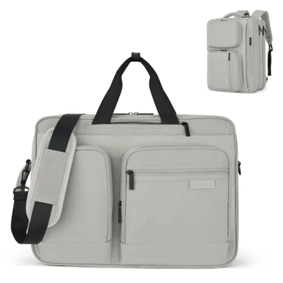 

Convertible Laptop Bag 3 In 1 Briefcase Backpack 17.3 Inch Computer Bag for Men Women Travel Laptop Briefcase Messenger Bag Und
