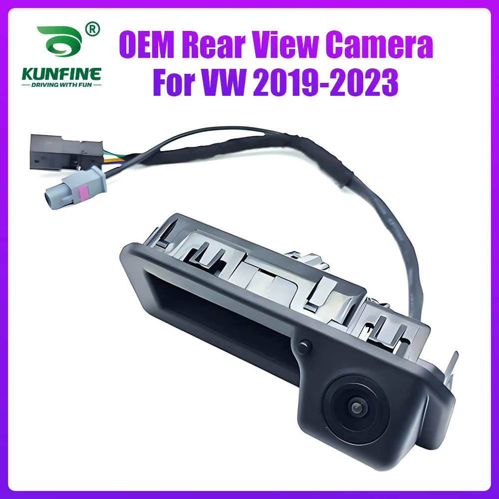 

Factory Car Rear View Reverse Backup Camera For VW High Trim w Trajectory Washer 2019-2023 Waterproof Parking Assist