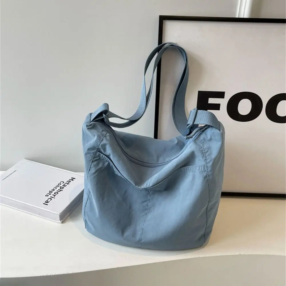 Ultra-large Capacity Crossbody Bags Nylon Bags Shoulder Bags for Women Girls Solid Color Tote Bag Portable Messenger Bags