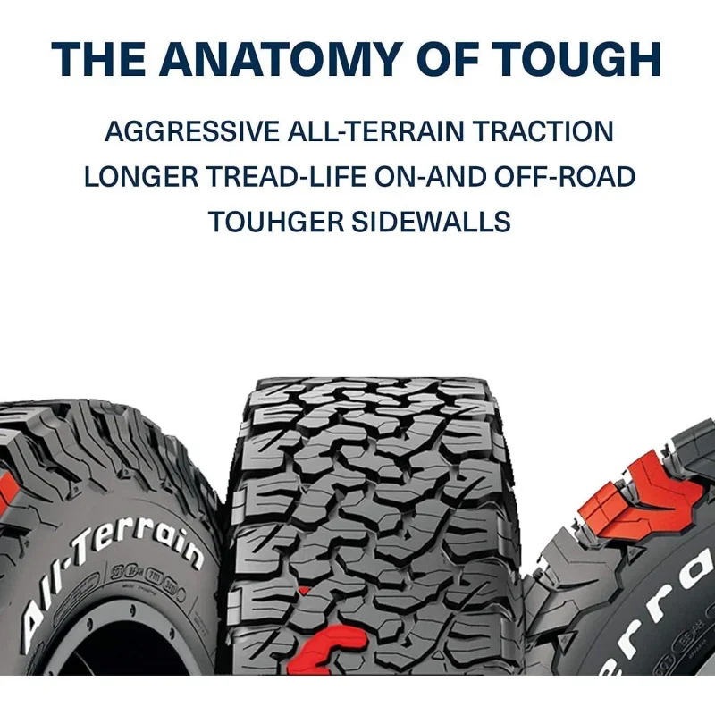 BFGoodrich-T/A KO2 Radial Car Opathy for Light Trucks, SUV, and Crossovers, LTdisparates/70R18/E 124/121R