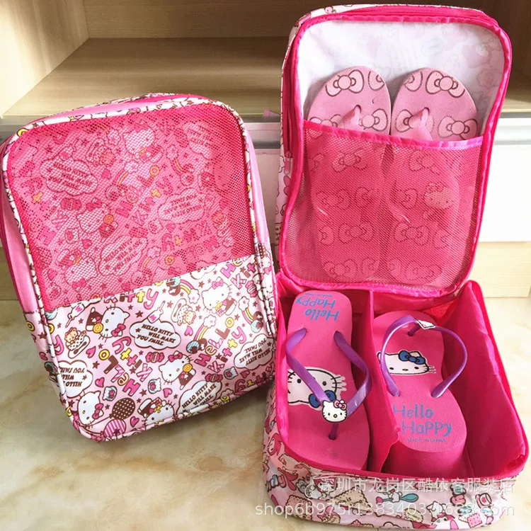 

Japanese Hello Kitty Travel Storage Bag Sanrio Cinnamoroll Mymelody Cartoon Cosmetics Toiletries Underwear Shoe Storage Bag