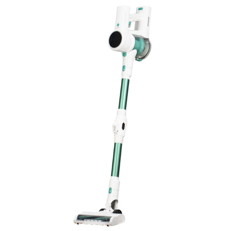 رائجة البيع خفيفة الوزن المحمولة اللاسلكي BLDC مكنسة كهربائية محمولة بطارية قابلة للشحن Vac التنظيف الجاف بدون كيس للاستخدام المنزلي