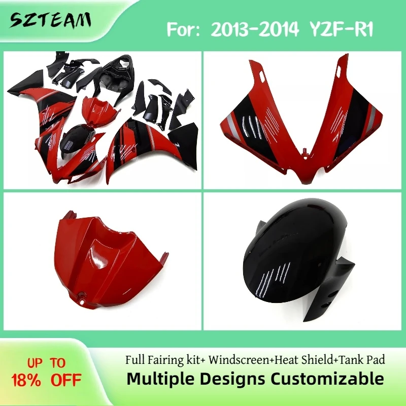 

Комплект обвесов для мотоцикла Yamaha YZF-R1 2013-2014, неоригинальный, для самостоятельной установки, Pro