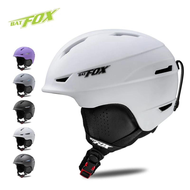 Casco de esquí BATFOX, alta calidad, patinaje en Snowboard, deporte de invierno, casco de nieve, equipo para deportes al aire libre, casco de seguridad para hombres y mujeres para adultos