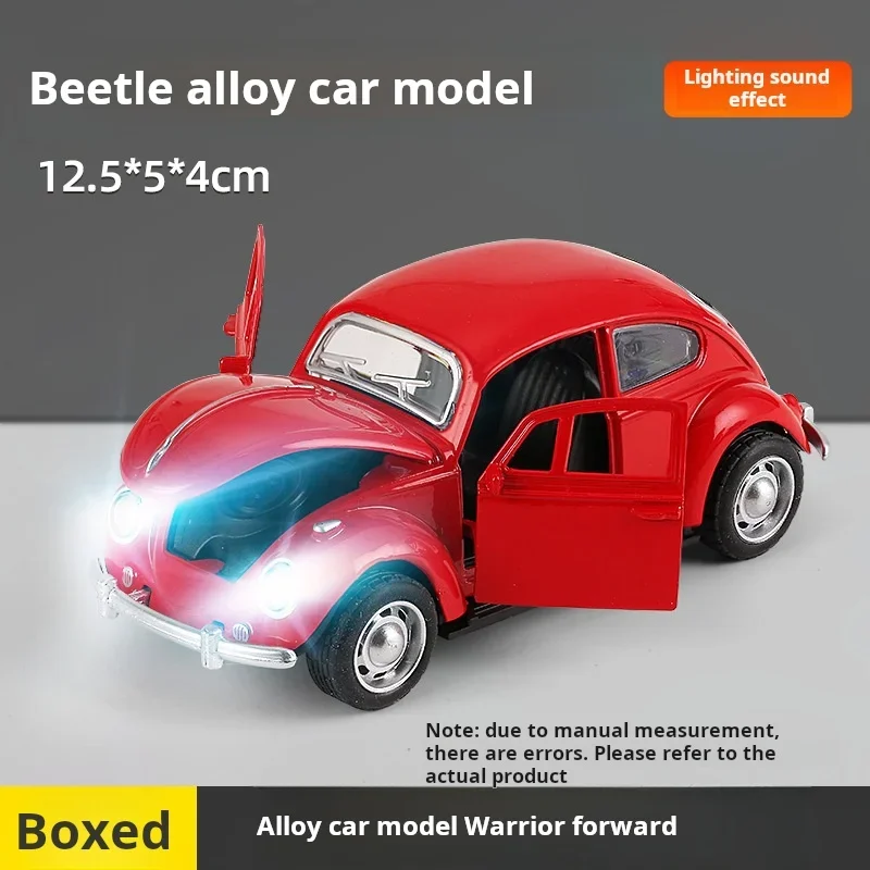 1:32 Alloy Classic Car Model Sound and Light Childrens Toy Car Ornaments Pull-Back Car Model Boy Toy Die-Cast Educational Toy