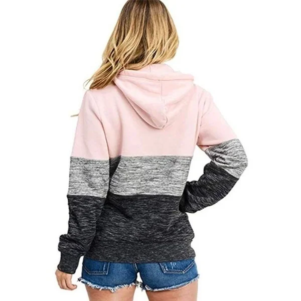 2023 New Autumn Winter Women Hoodies Sport Casual Long Sleeve Pullover Hot Sales Splicing Warm Sweatshirts High Quality Tops