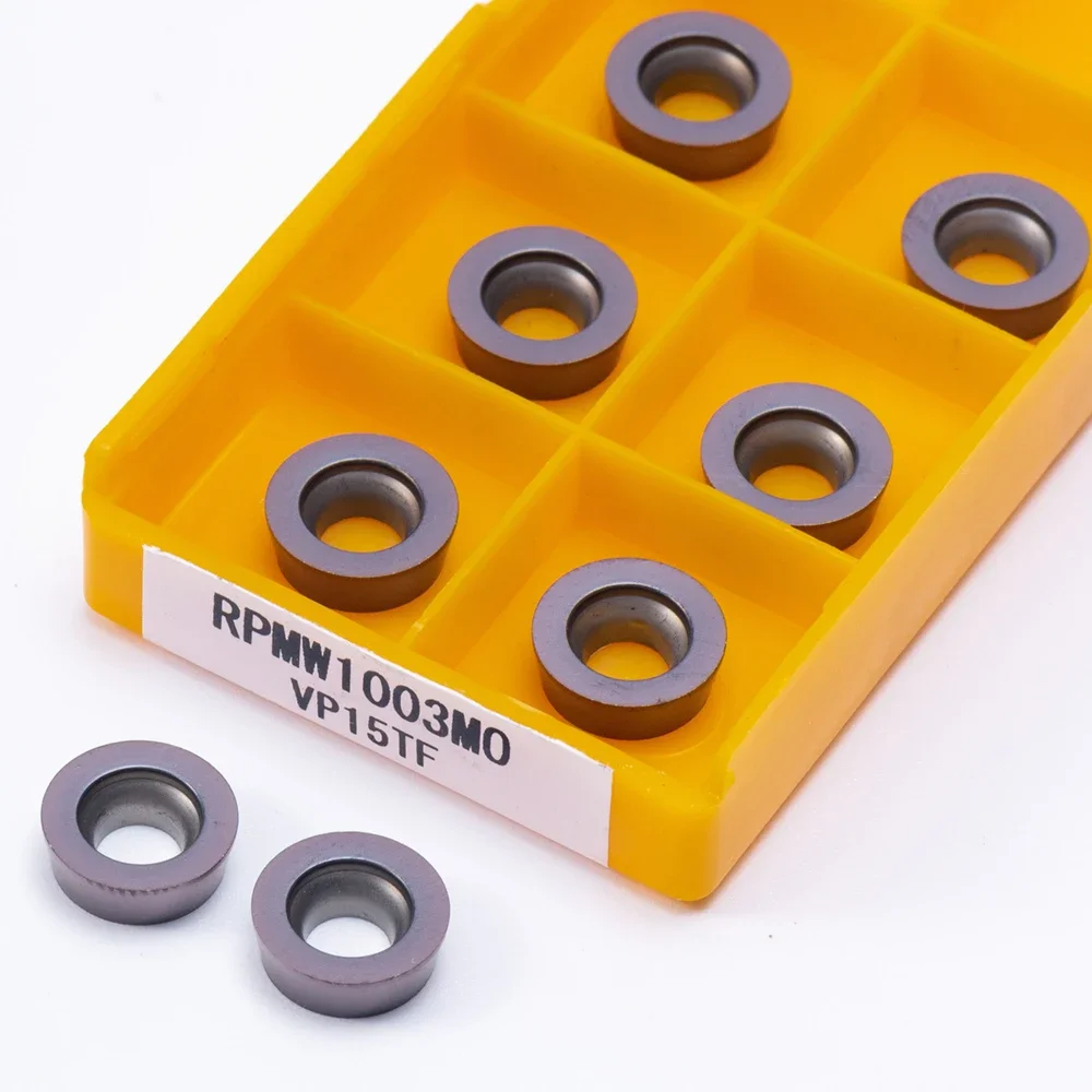 10PCS RPMW1003 MO VP15TF High Quality Circular Internal Metal Turning Tool RPMW 1003 CNC Machine Carbide Turning Insert Tool