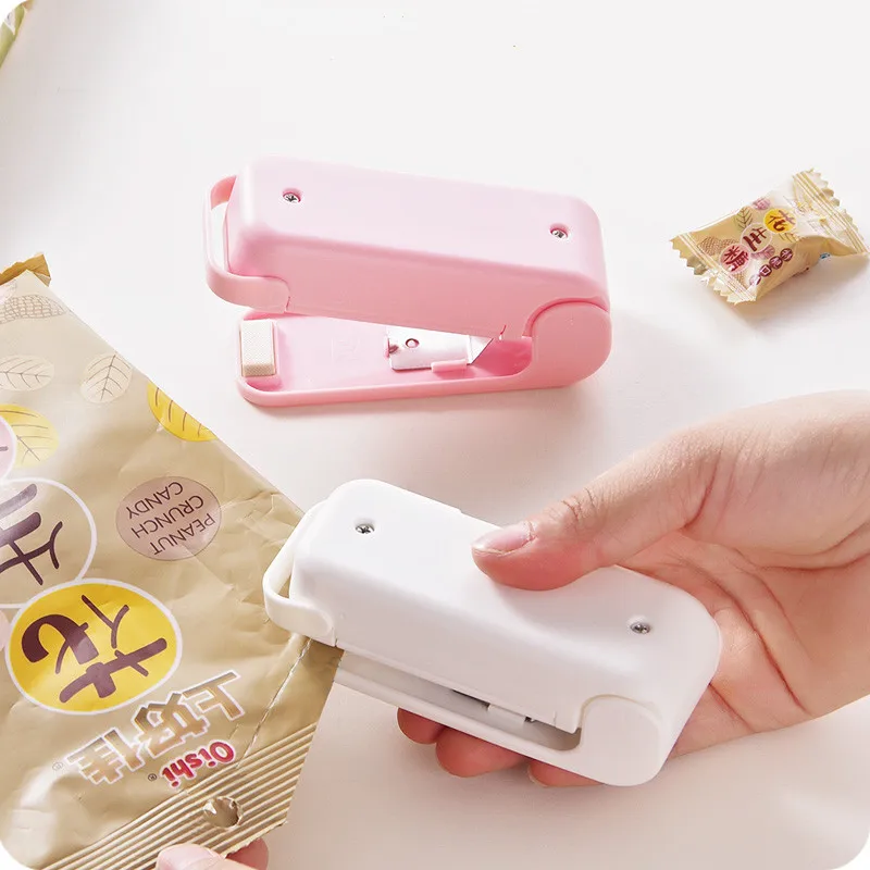 Portable Plastic Bag Sealer Mini Hand Electric Heating Seal Machine Electric Vacuum Food Sealer Kitchen Items Mini Bag Sealer