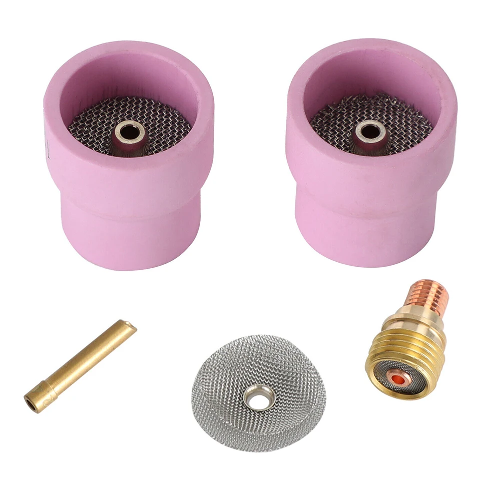 New Flared Ceramic Mug Ceramic Cup Complete & 25 Series Tig Torches Welding Accessories Ceramic Cup Complete Kit