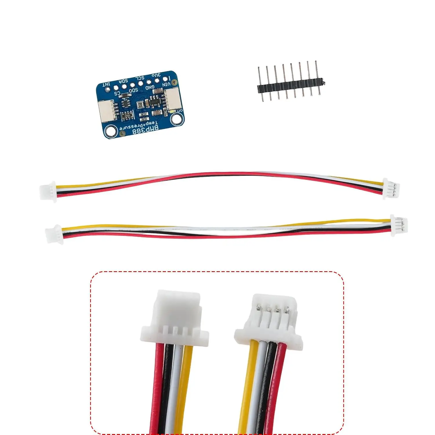 BMP388 Precision Barometric Pressure Altimeter Q-w/iic Cable Digital Temperature Detector Air Pressure Sensor Module BMP280