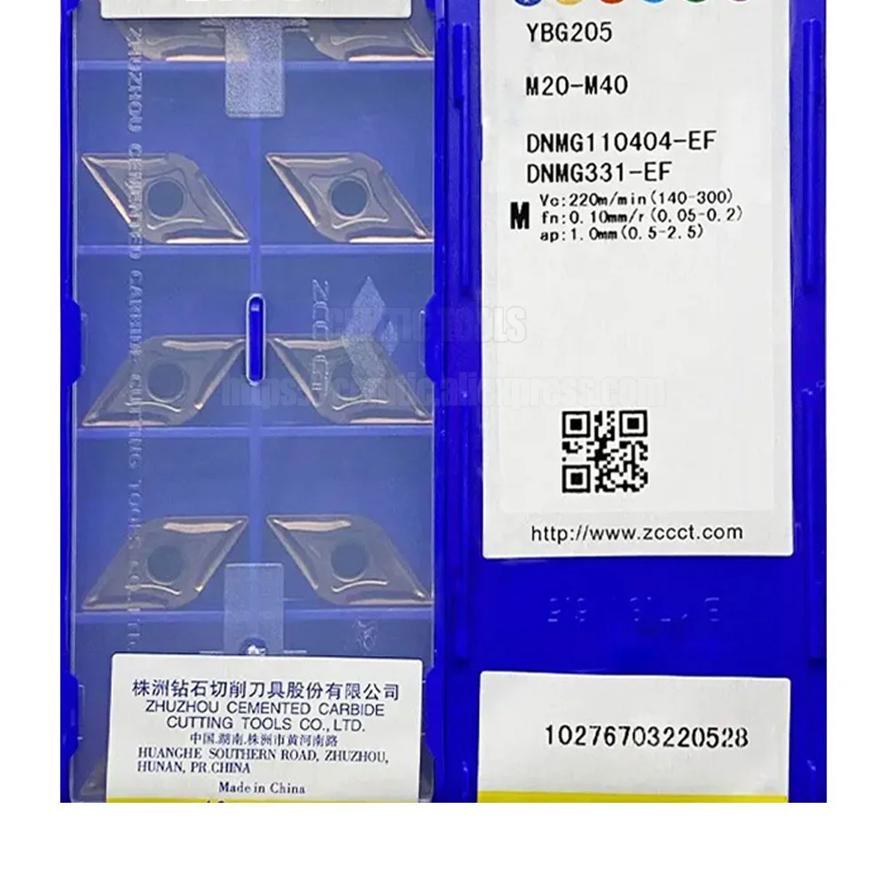 DNMG 110404 EF EM DNMG110404-EF DNMG110404-EM ZCC CNC DNMG110404 Turning Tools Carbide inserts 10pcs/box