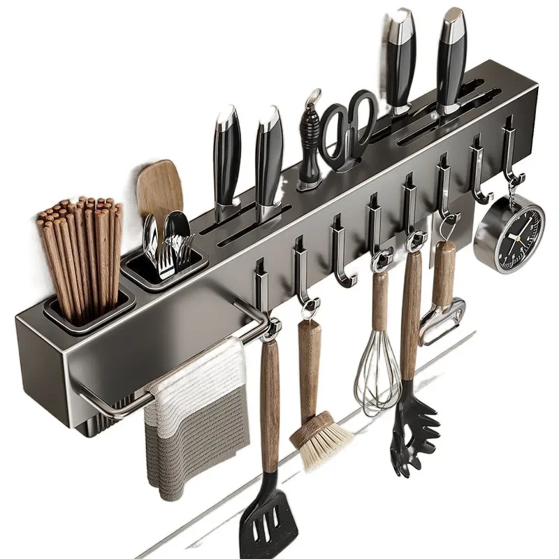 

Kitchen multifunctional storage rack for knives, kitchen knives, chopsticks, and storage hangers
