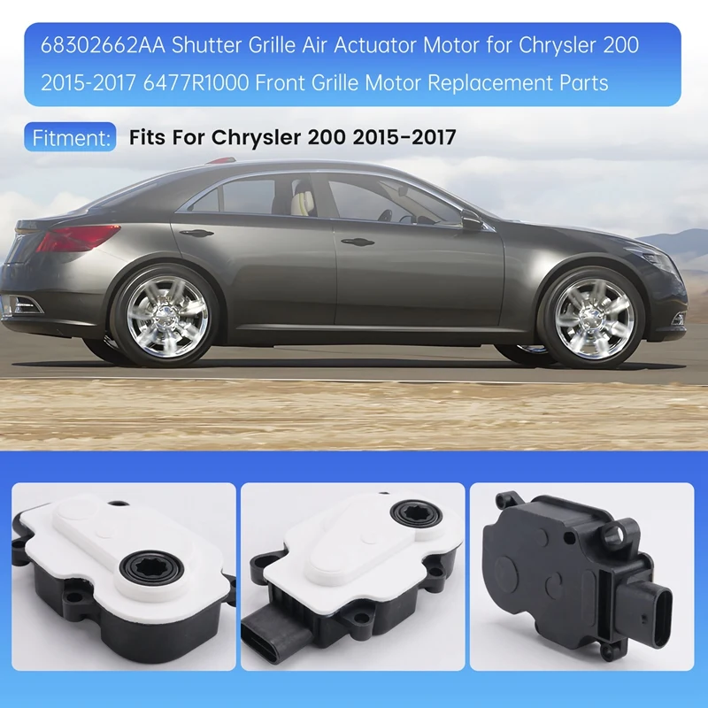 68302662 Мотор воздушного привода решетки затвора AA для Chrysler 200 2015-2017 6477R1000, запасные части для двигателя передней решетки-N26R