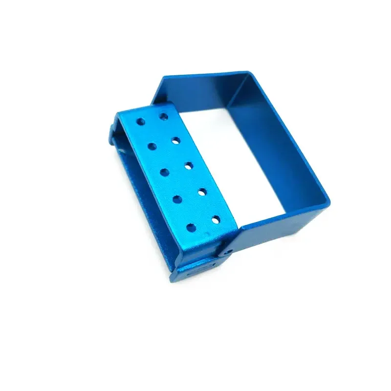 5/10 Holes Dental Burs Holder Block Dental Disinfection Box Aluminium for High Speed Burs Dentista Tool