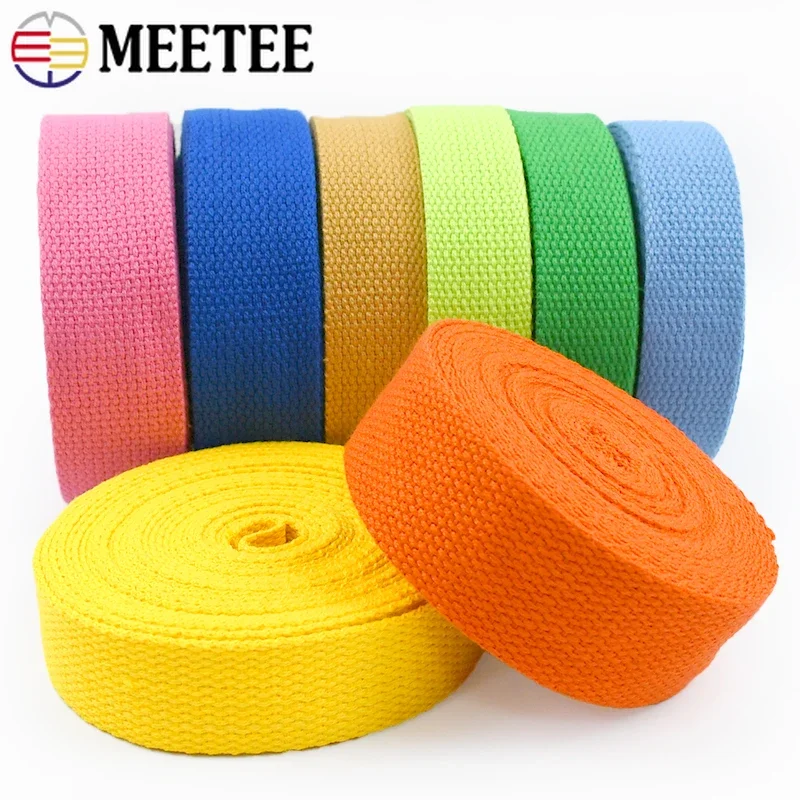 

5M 20-50mm Nylon Cotton Webbing Straps Ribbon Band Sewing Belt Sling Shoulder Bag Strap Backpack Bias Binding Tape Accessories