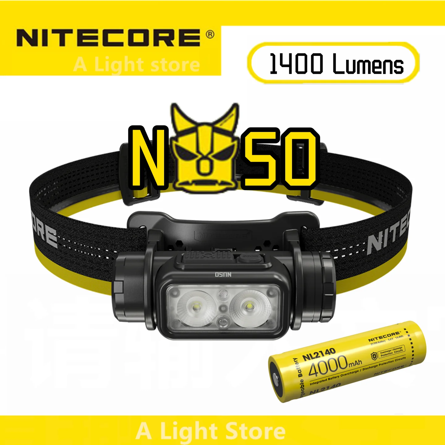 NITECORE NU50 Headlamp Outdoor Camping Headlight Head-mounted Fishing Light Running Headlamp Working headlamp tool head light