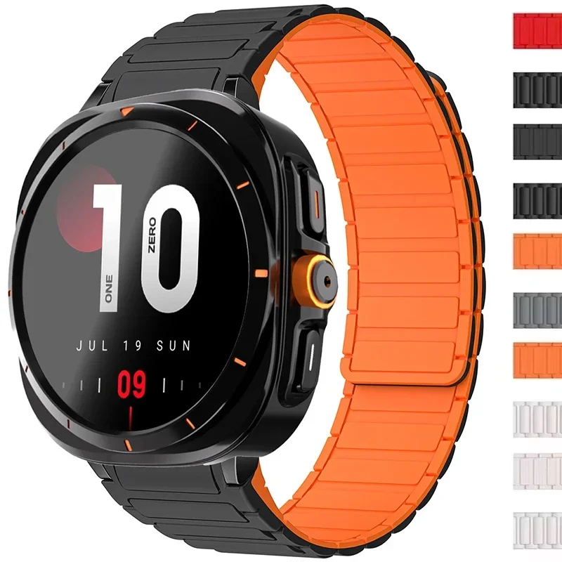 สายซิลิโคนแม่เหล็ก + พลาสติกสําหรับ Samsung Galaxy 7/6 44 มม.40 มม.กีฬาสําหรับนาฬิกา 7 อัพเกรด Galaxy Ultra อุปกรณ์เสริม