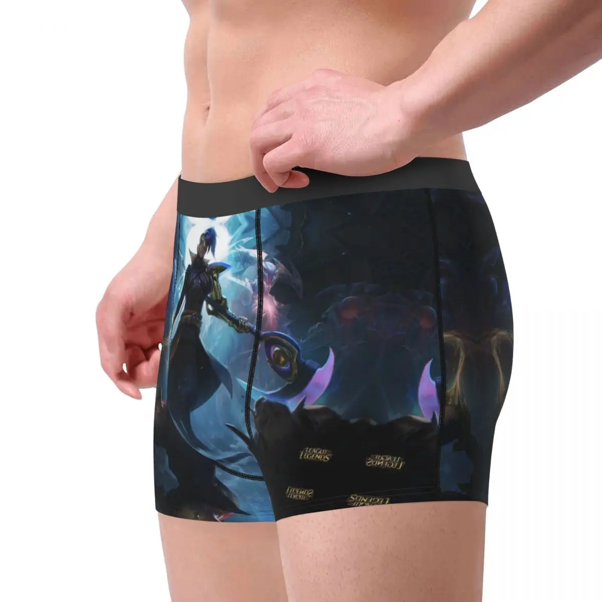 Kayn LOL League of Legends Game Underpants Homme Panties Male Underwear Sexy Shorts Boxer Briefs