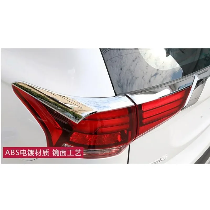 

ABS Rear Tail Light Eyelid Cover Trim For Mitsubishi Outlander 2016 2017 2018 2019