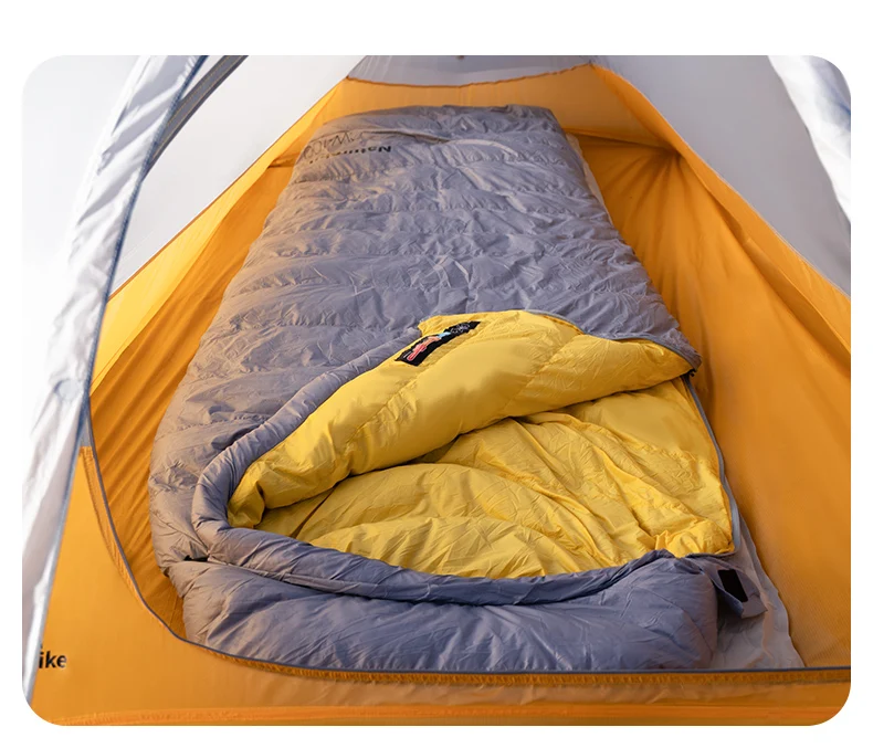 Naturehike CW400 Entendaunenschlafsack Outdoor Winter Camp 650FP Warmhaltende Kapuze 20D Nylon Umschlagschlafsack NH18C400-D – Detail 11