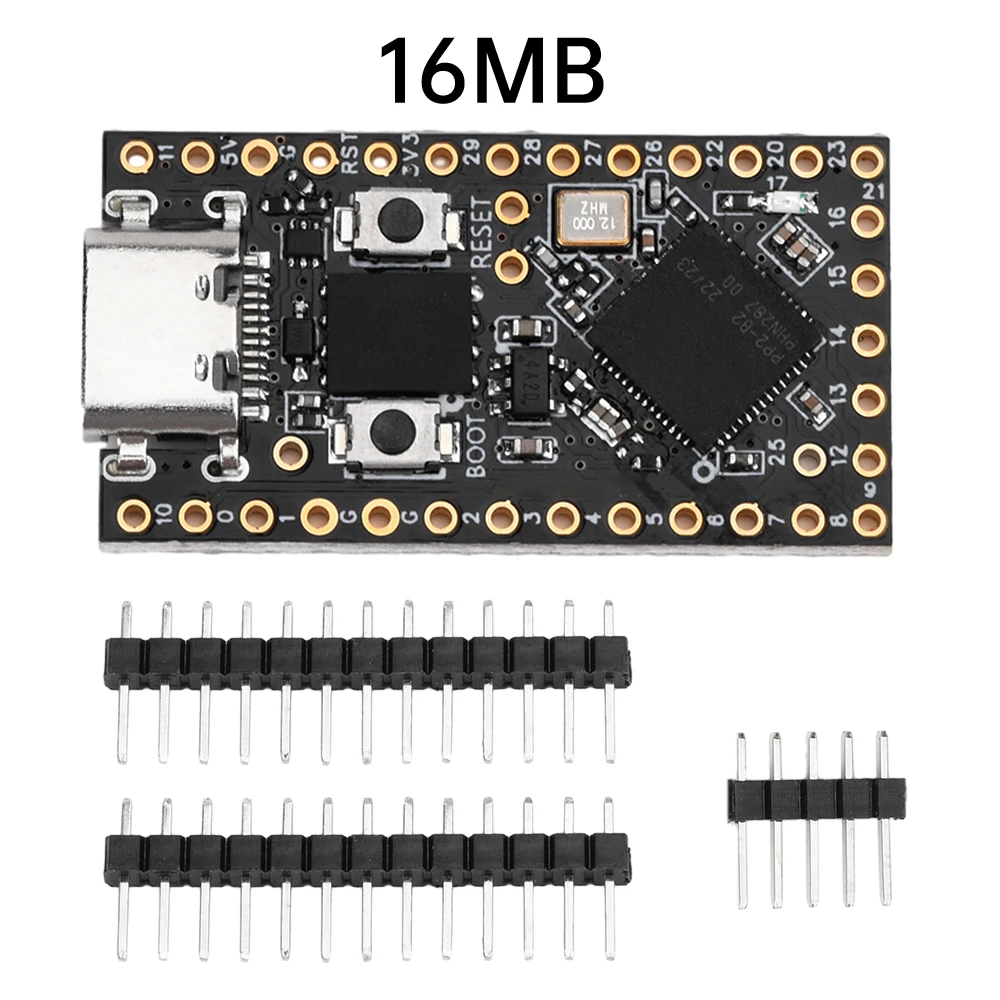 ProMicro-RP2040 Mini Conselho de Desenvolvimento, PI PICO, Módulo Dual-Core, Suporta Mciro Python, Tipo-C